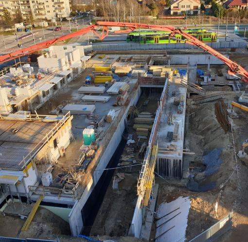 Budowa osiedla Naramowice Błażeja 9, styczeń 2023
