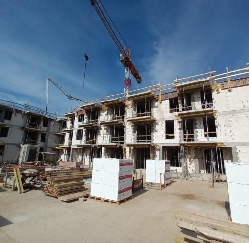 Budowa osiedla Naramowice Błażeja 9, marzec 2023