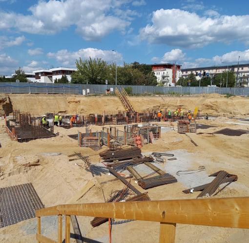 Budowa osiedla Naramowice Błażeja 9, sierpień 2022
