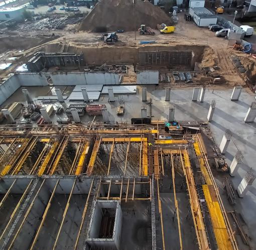 Budowa osiedla Naramowice Błażeja 9, październik 2022